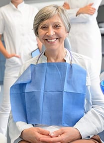 woman smiling